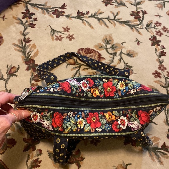 Vintage Vera Bradley black floral sunflower 🌻 purse - Picture 6 of 11
